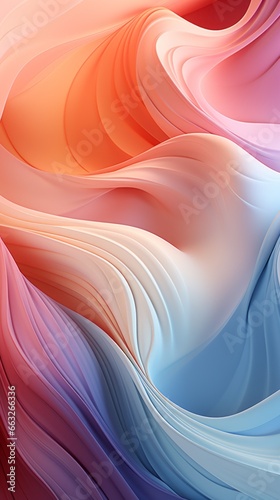 Colorful wavy gradient background for smartphone