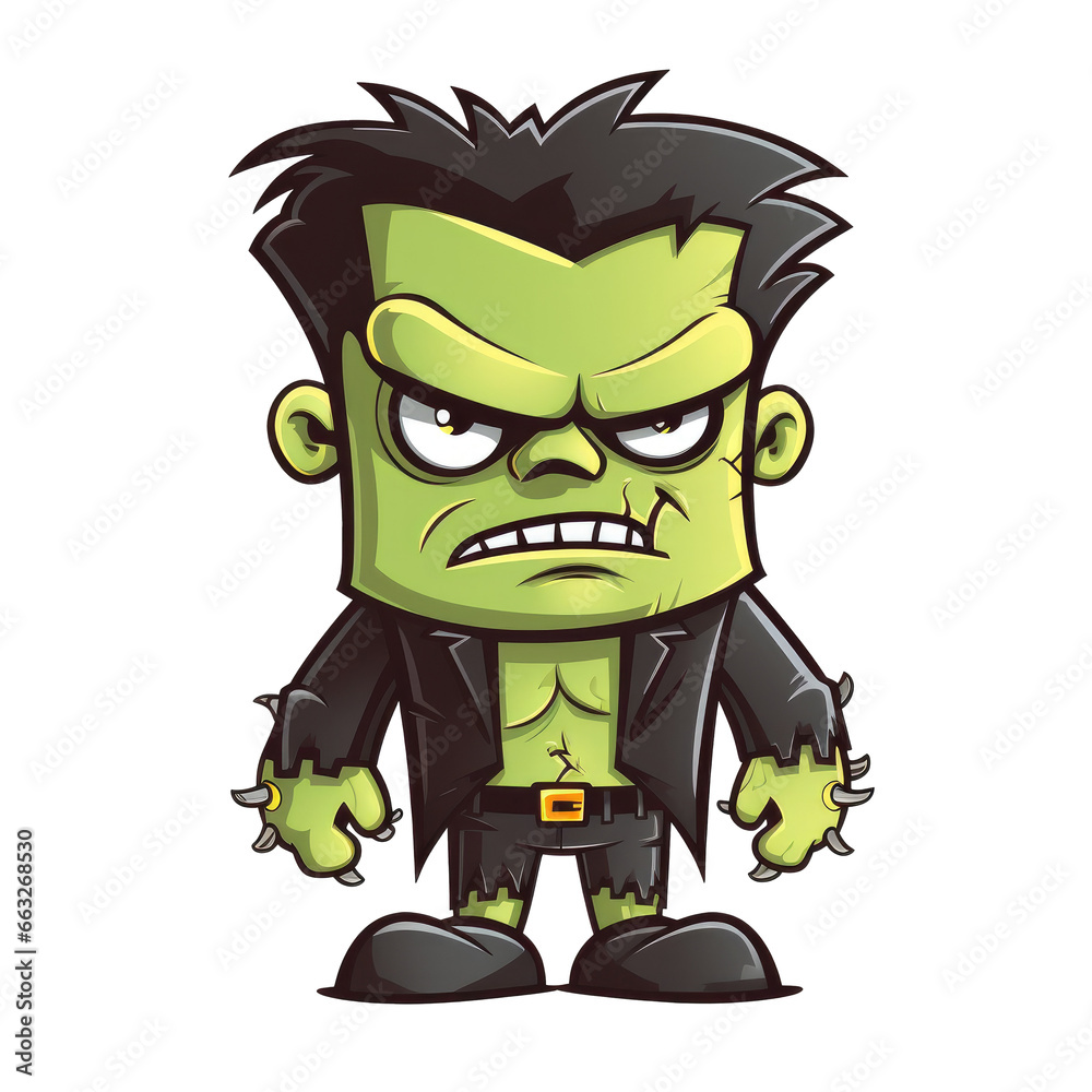 cute halloween illustration. vector frankenstein. halloween element. cute halloween illustration. vector frankenstein. halloween element.