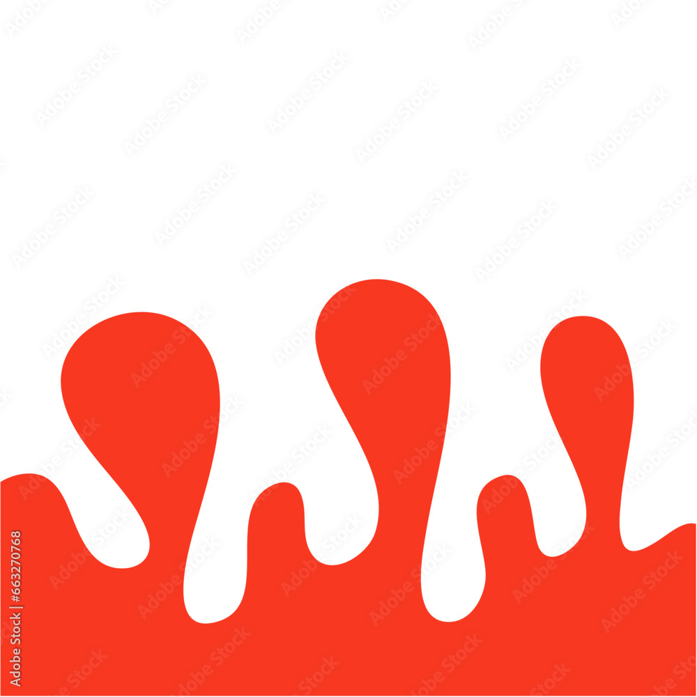 Melted Corner Background Element Melted Corner Background Element