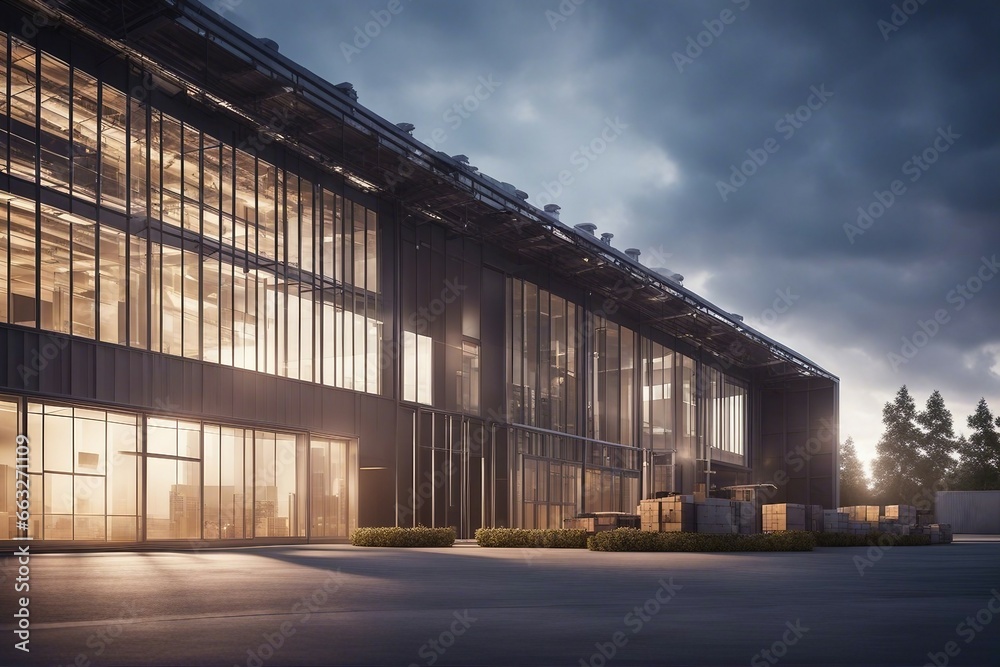 Modern logistics warehouse building structure Modern logistics warehouse building structure