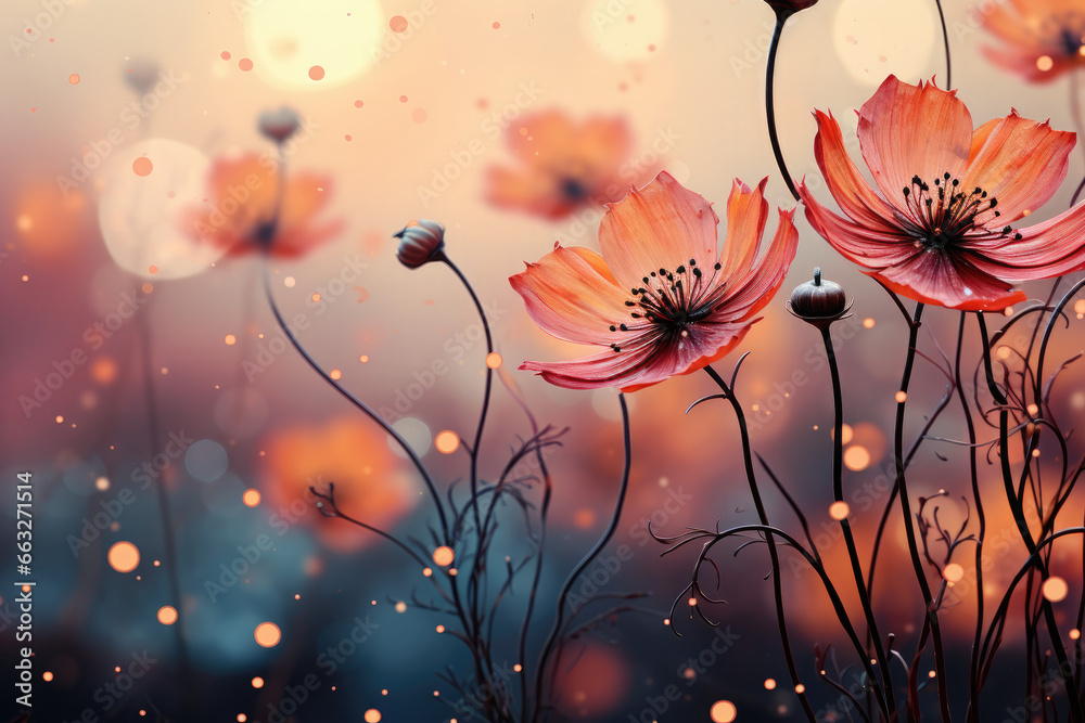 Bloom Bonanza: Exquisite Flower Background - Generative AI