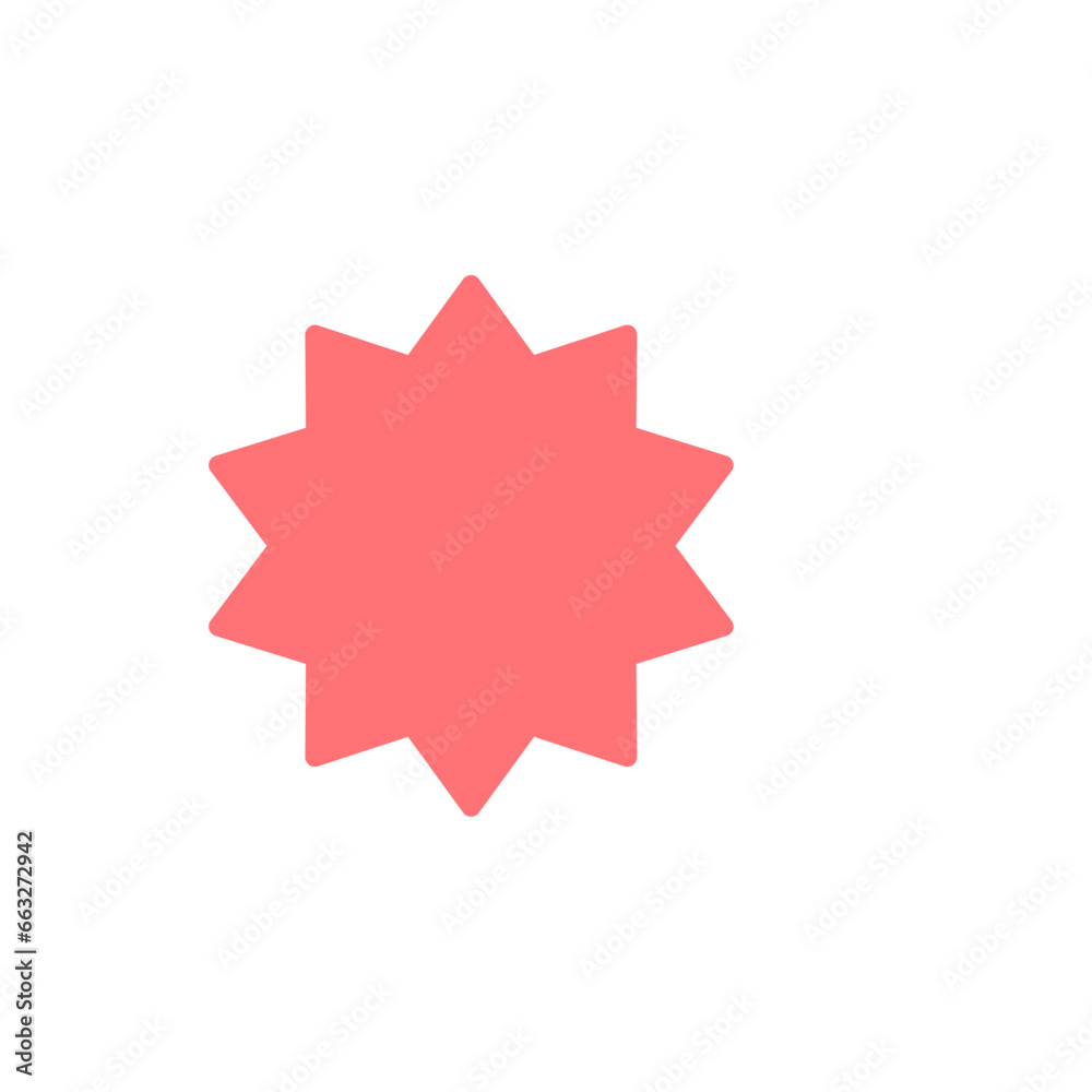 Pink Pastel Star Shape Decorative Element Pink Pastel Star Shape Decorative Element