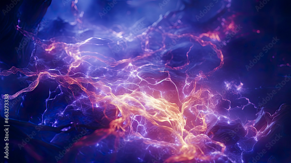 Obraz premium Abstract Futuristic Biotechnology Backdrop, Digital Frontier