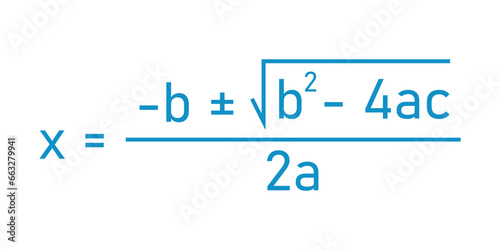 Quadratic equation in standard form and quadratic formula in elementary algebra. Mathematics resources for teachers and students.