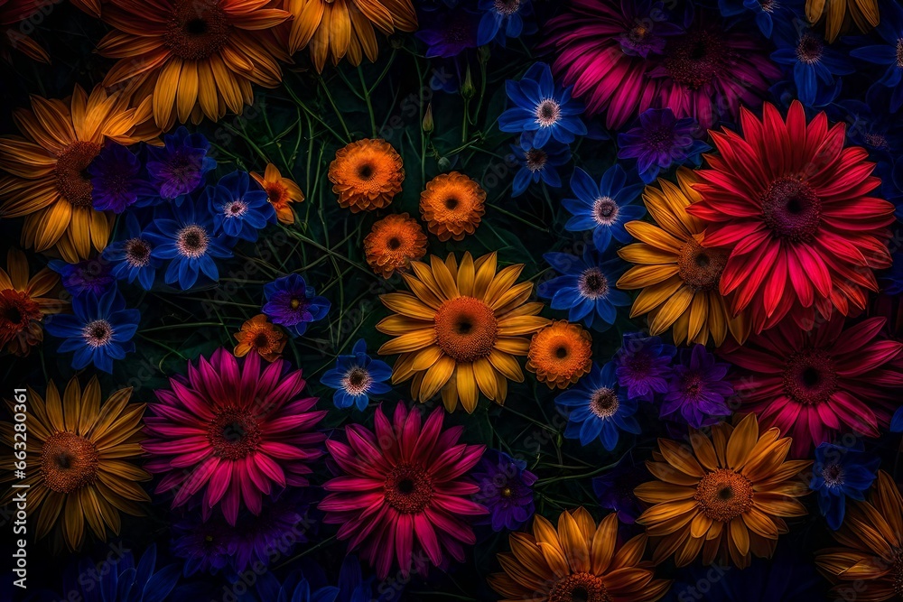 background with flowers generative AI tool background with flowers generative AI tool