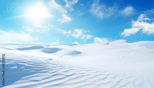 blue sky and snow background © RJ.RJ. Wave