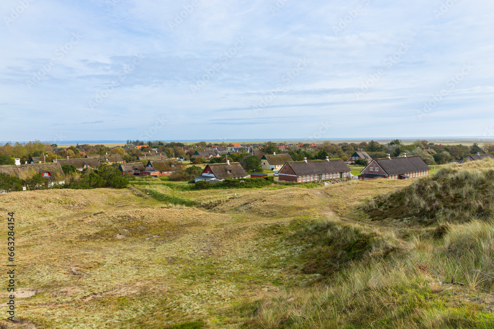 Fototapeta premium View over the village of Sønderho, Fanø