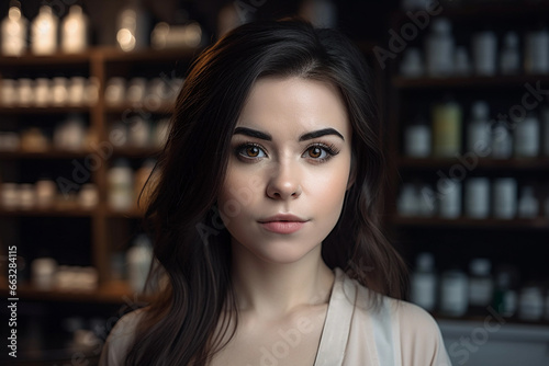 Wallpaper Mural Herbal Wellness Expert, Natural Health Shop Showcase, Botanical Healing Goods. Generative Ai. Torontodigital.ca