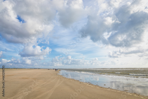 North Sea beach of Fanø, Denmark photo