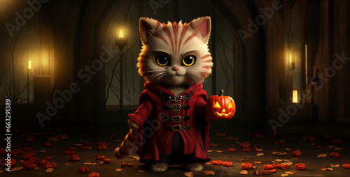 halloween cat in the night, halloween monster in the night, halloween monster in the woods