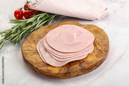 Sliced pork ham for sandwiches