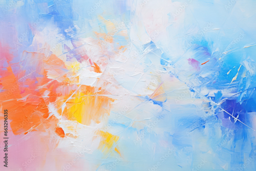 Abstract watercolor texture. strokes of oil paint on canvas. colorful, pastel background.