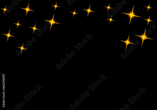 Gold particles for black background