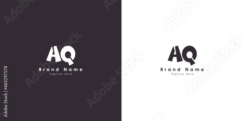 AQ Letters vector logo design