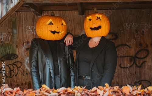 Halloween Kürbiskopf - Kürbis auf dem Kopf