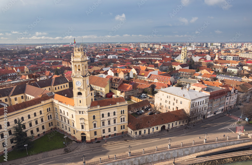 Oradea romania tourism aerial a stunning night view of a historic European city's iconic attractions