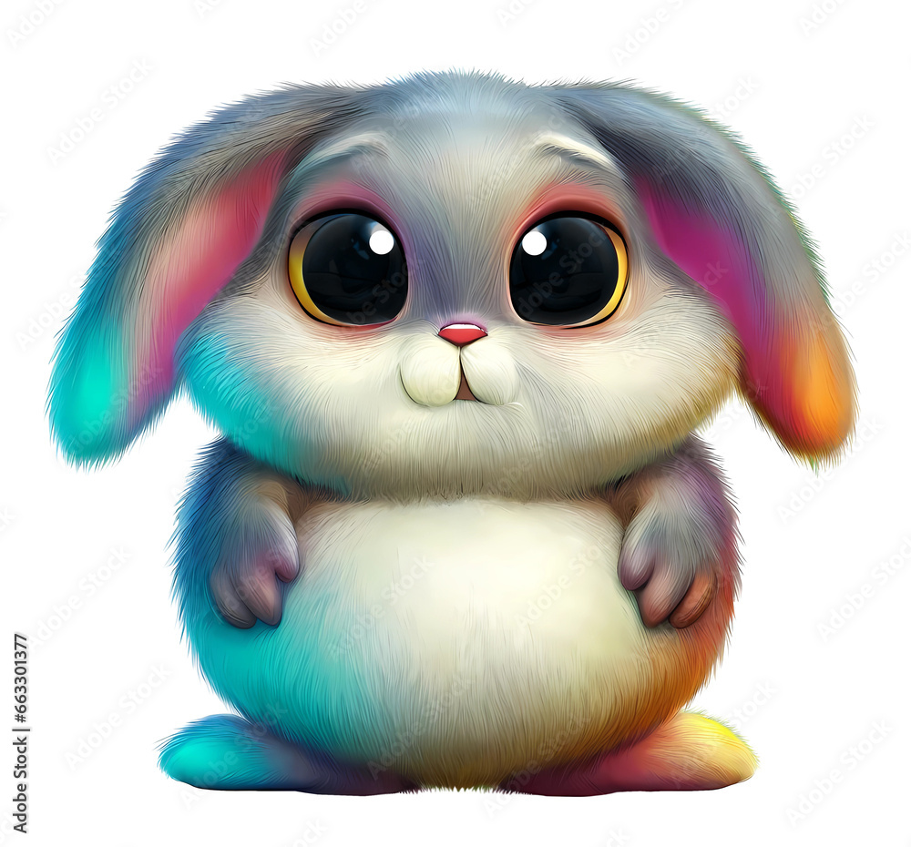Obraz premium cute fat bunny