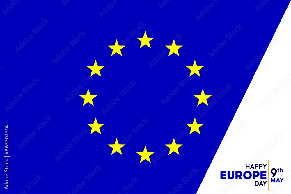 Europe day. Design template background