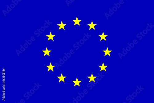 Illustration of european union flag