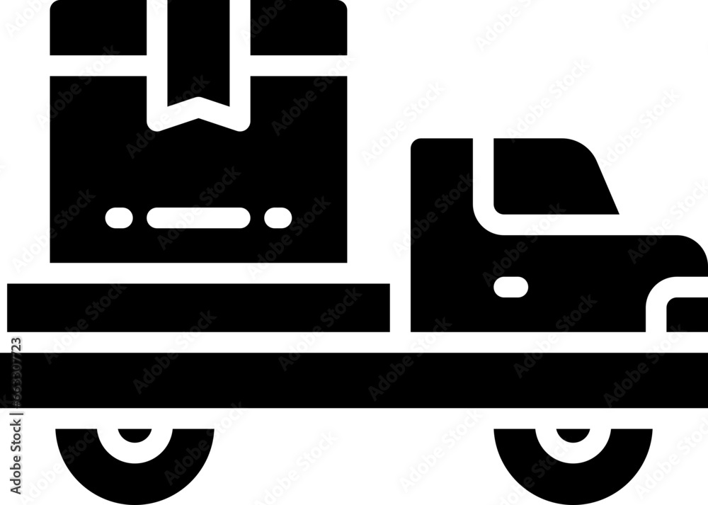 delivery truck glyph icon. vector icon for your website, mobile, presentation, and logo design. delivery truck glyph icon. vector icon for your website, mobile, presentation, and logo design.