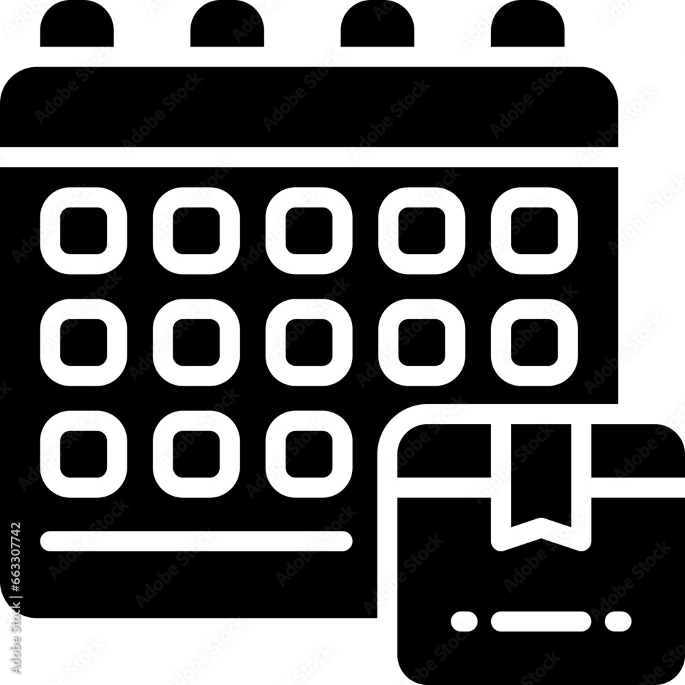 schedule glyph icon. vector icon for your website, mobile, presentation, and logo design. schedule glyph icon. vector icon for your website, mobile, presentation, and logo design.