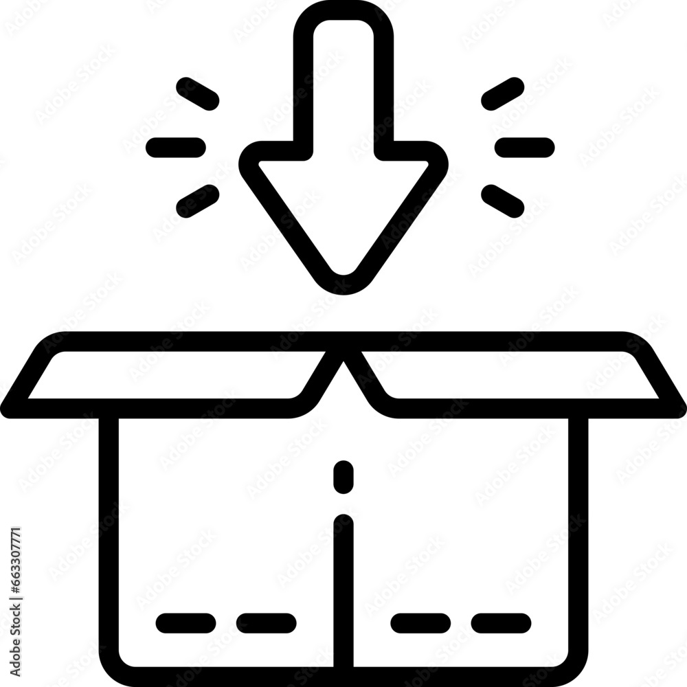 packing line icon. vector icon for your website, mobile, presentation, and logo design. packing line icon. vector icon for your website, mobile, presentation, and logo design.