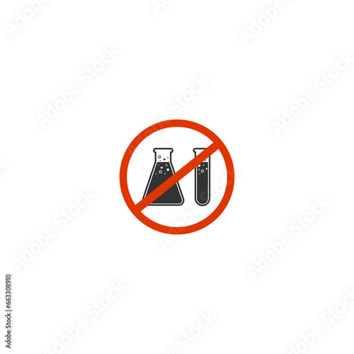 No preservative icon, chemical free vector