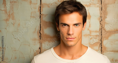 hombre ojos bicolor sonrisa