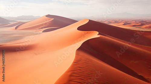 Red Dunes Contrasting with White Clay Pan