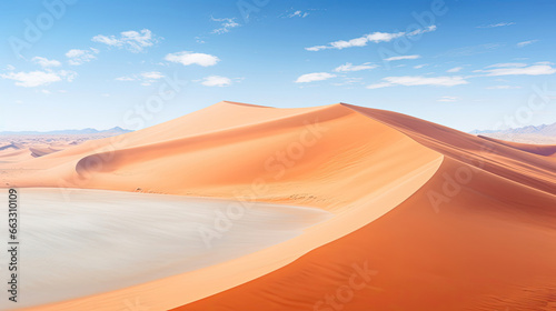 Aerial View of Red Dunes