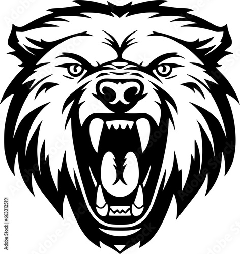 Bear - High Quality Vector Logo - Vector illustration ideal for T-shirt graphic