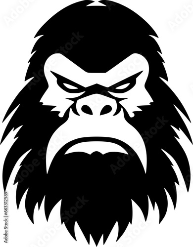 Bigfoot | Minimalist and Simple Silhouette - Vector illustration photo