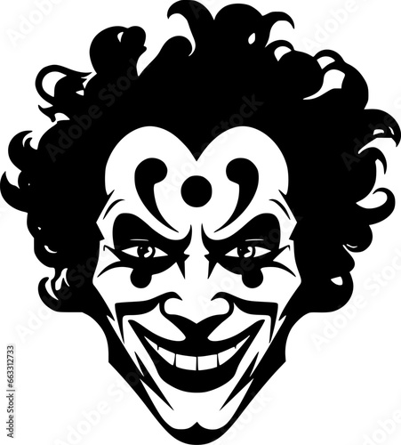 Clown - High Quality Vector Logo - Vector illustration ideal for T-shirt graphic