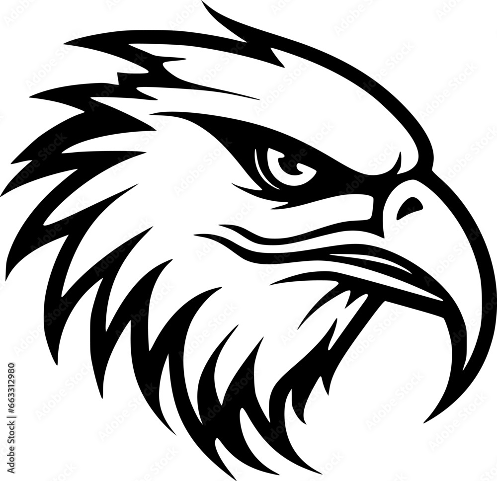 Obraz premium Eagle - Minimalist and Flat Logo - Vector illustration