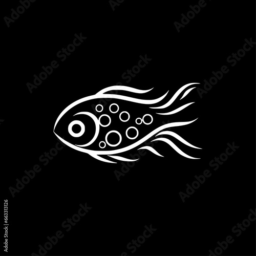 Fish | Minimalist and Simple Silhouette - Vector illustration