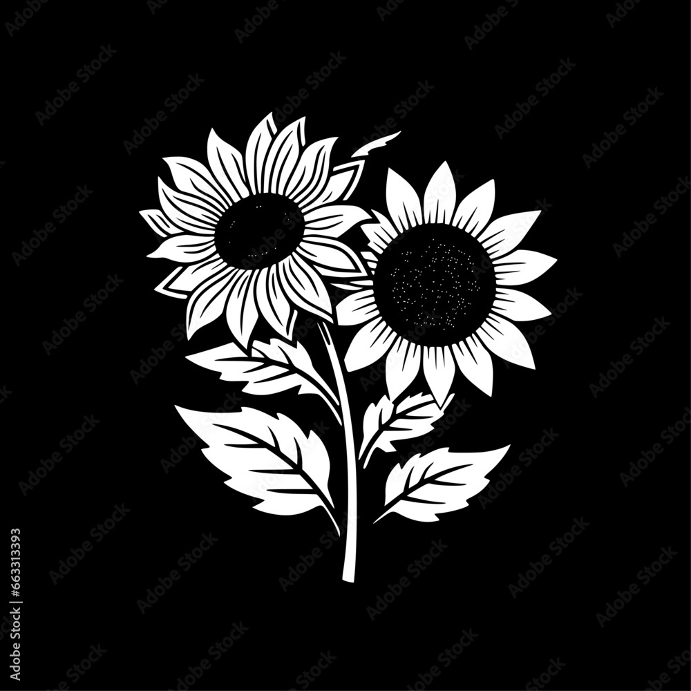 Fototapeta premium Flowers - Minimalist and Flat Logo - Vector illustration