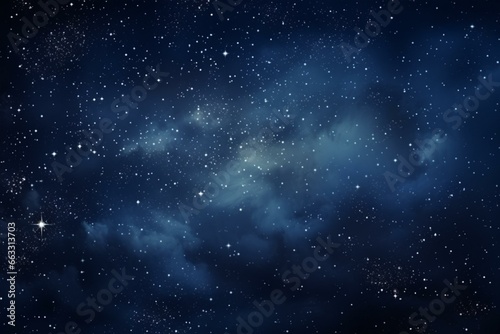 Beautiful starry night sky with galaxies and shining stars. Generative AI
