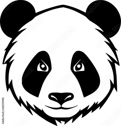 Panda - High Quality Vector Logo - Vector illustration ideal for T-shirt graphic