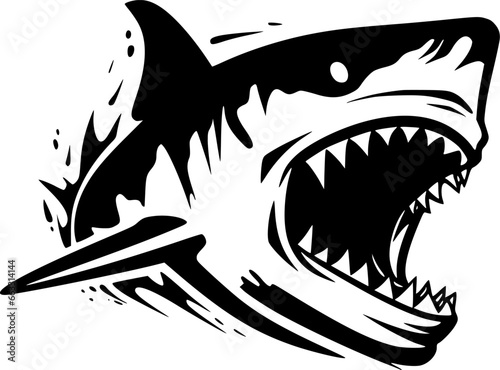 Shark - High Quality Vector Logo - Vector illustration ideal for T-shirt graphic