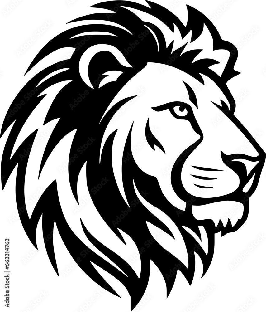 Lion | Minimalist and Simple Silhouette - Vector illustration Lion | Minimalist and Simple Silhouette - Vector illustration