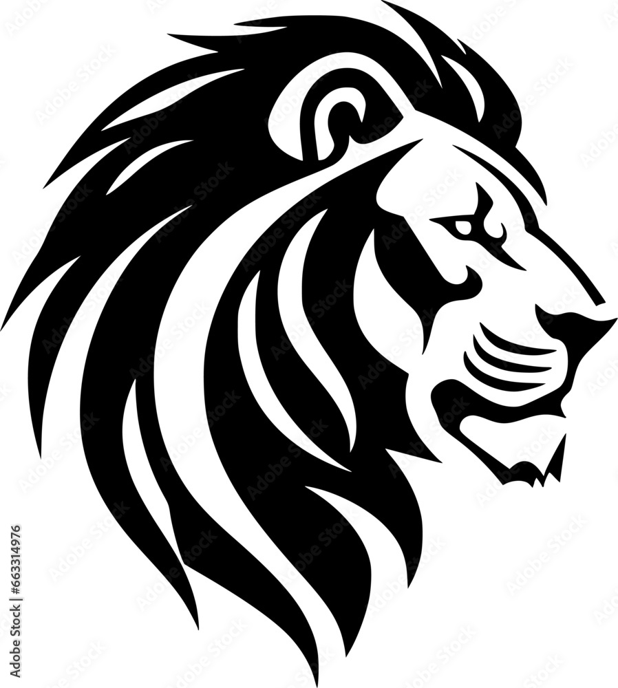 Lion | Minimalist and Simple Silhouette - Vector illustration Lion | Minimalist and Simple Silhouette - Vector illustration