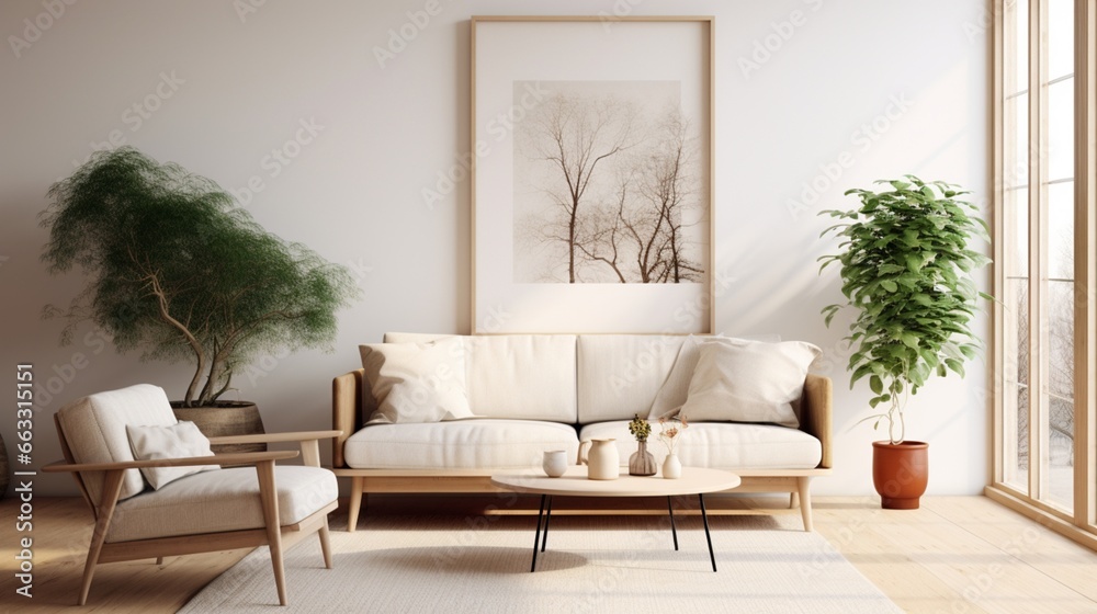 modern living room generated by AI modern living room generated by AI