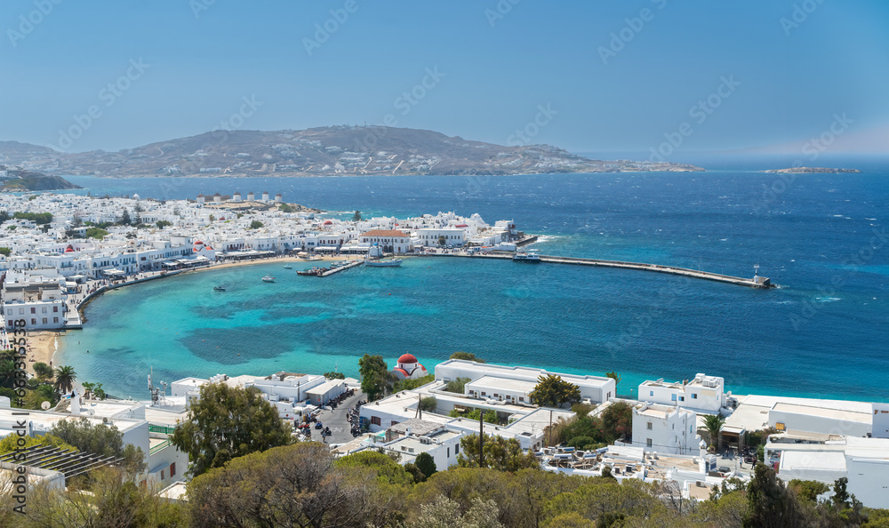 Mykonos Town on the island of Mykonos one of the Cyclades isalnds