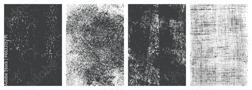 Abstract rough monochrome set textures