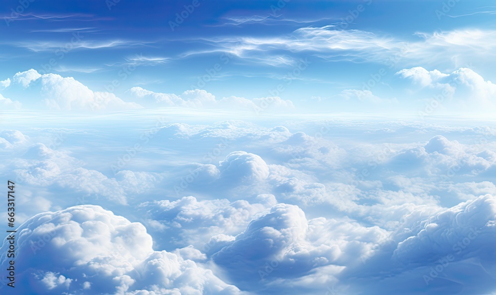 impressive image of an aerial view of beautiful clouds on a lovely day. Generative AI impressive image of an aerial view of beautiful clouds on a lovely day. Generative AI