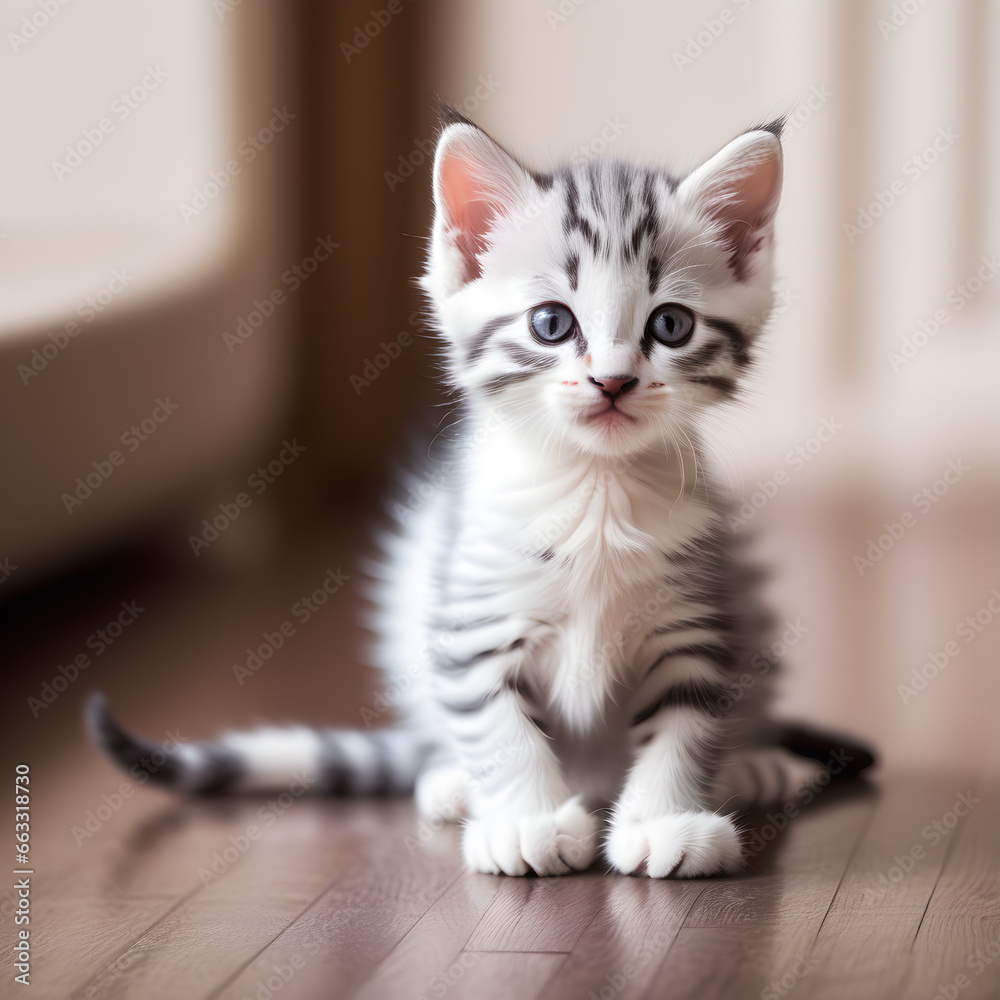 Naklejka premium cat, Generative AI