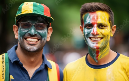 Fanatic Face Paintings Cricket Fans