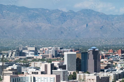 Downtown Tucson from A mountain 