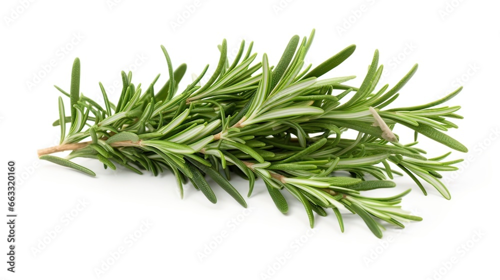 Fototapeta premium Fragrant rosemary leaves. Culinary excellence, aromatic infusion, flavor balance, versatile herb. Generated by AI