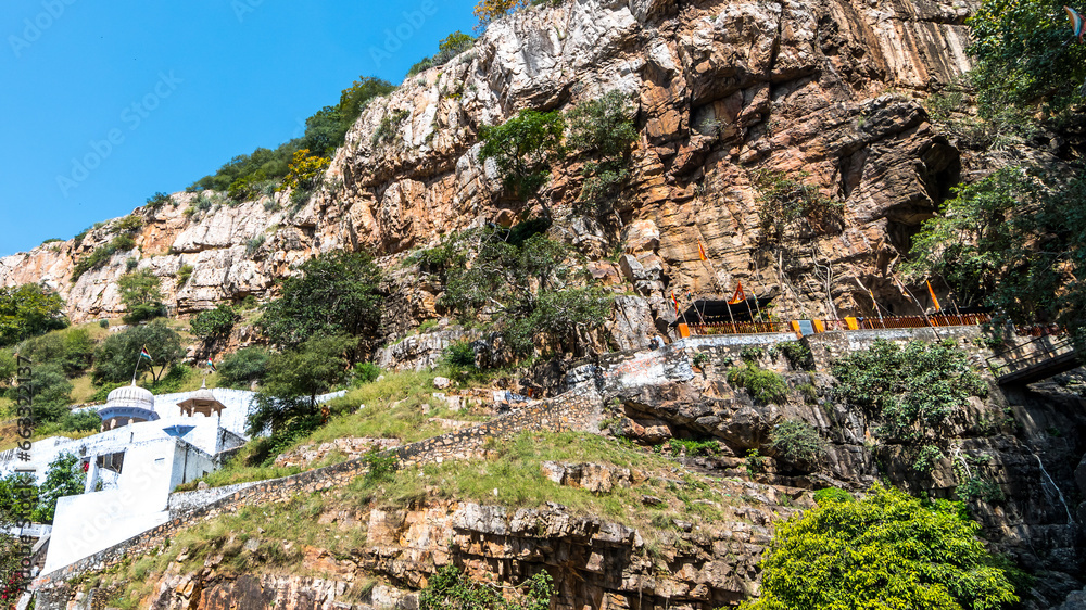Naklejka premium Sawai Madhopur, Rajasthan - Amareshwar Mahadev Temple is one of the major religious attractions at Ranthambore in Sawai Madhopur district of Rajasthan